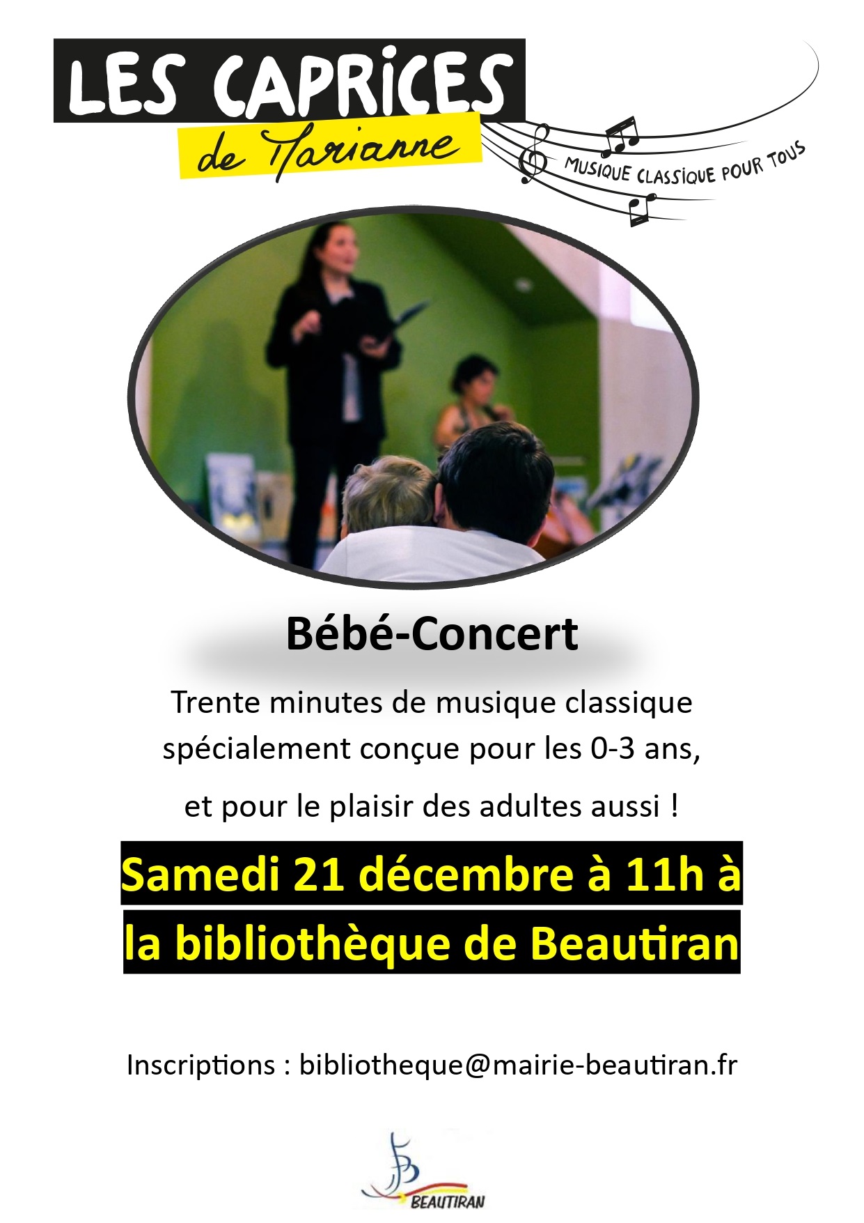 « Bébé-concert » à la bibliothèque municipale